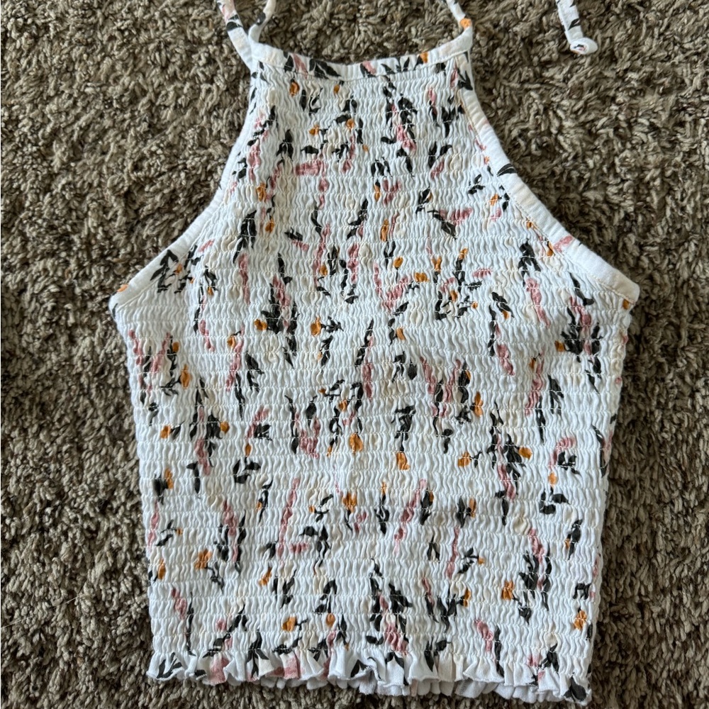 Garage Floral Halter Top Size XS